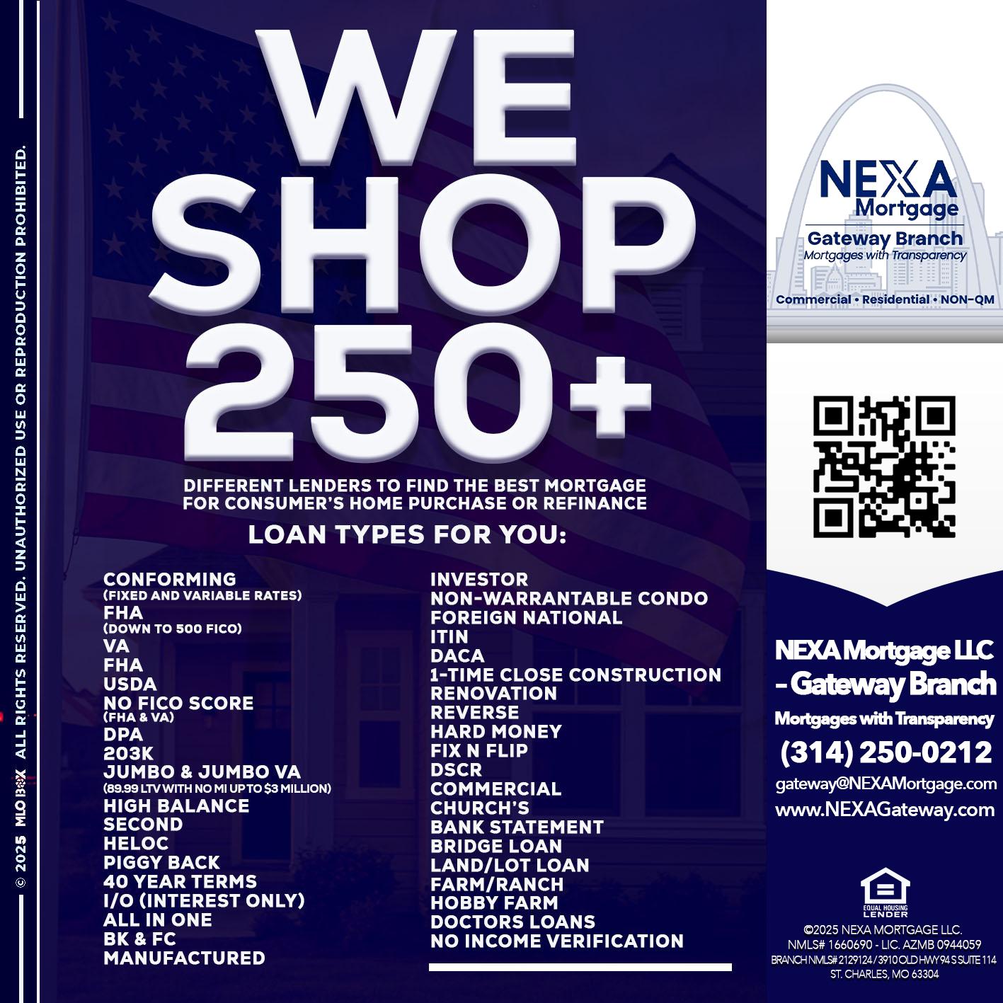 WE SHOP 250+ - Dylan J. Estes -Branch Manager
