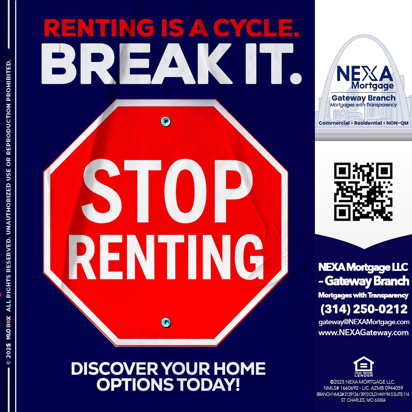 STOP RENTING - Dylan J. Estes -Branch Manager