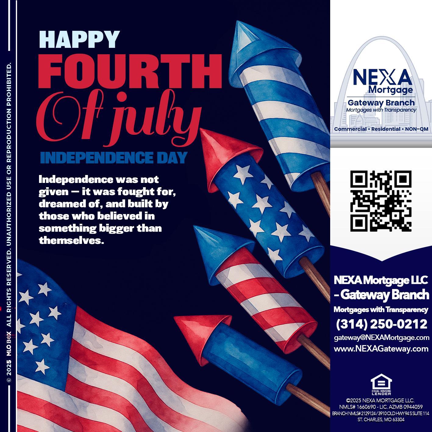 happy fourth - Dylan J. Estes -Branch Manager