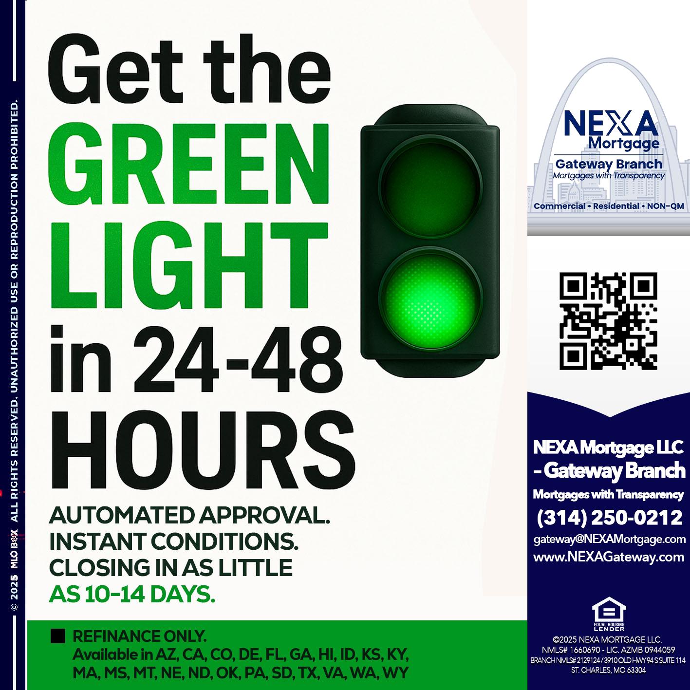 GET THE GREEN LIGHT - Dylan J. Estes -Branch Manager