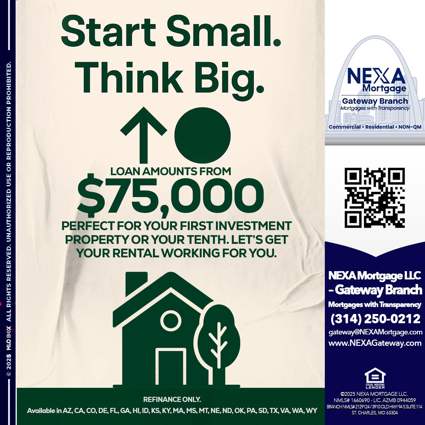 START SMALL - Dylan J. Estes -Branch Manager