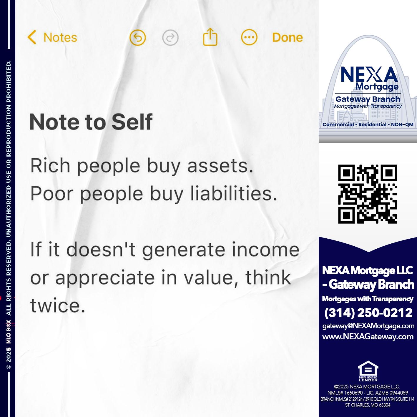 NOTE TO SELF - Dylan J. Estes -Branch Manager