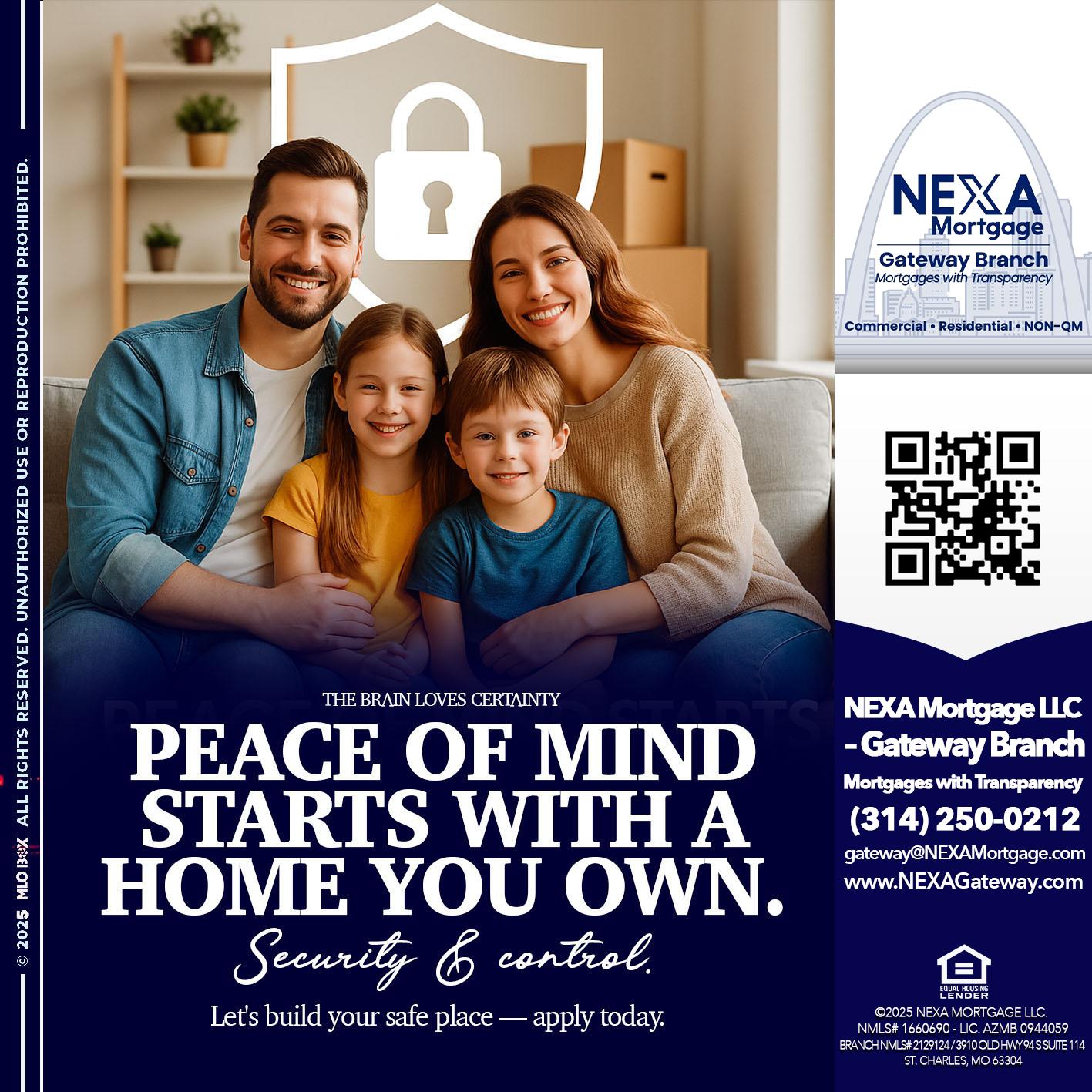 peace of mind - Dylan J. Estes -Branch Manager