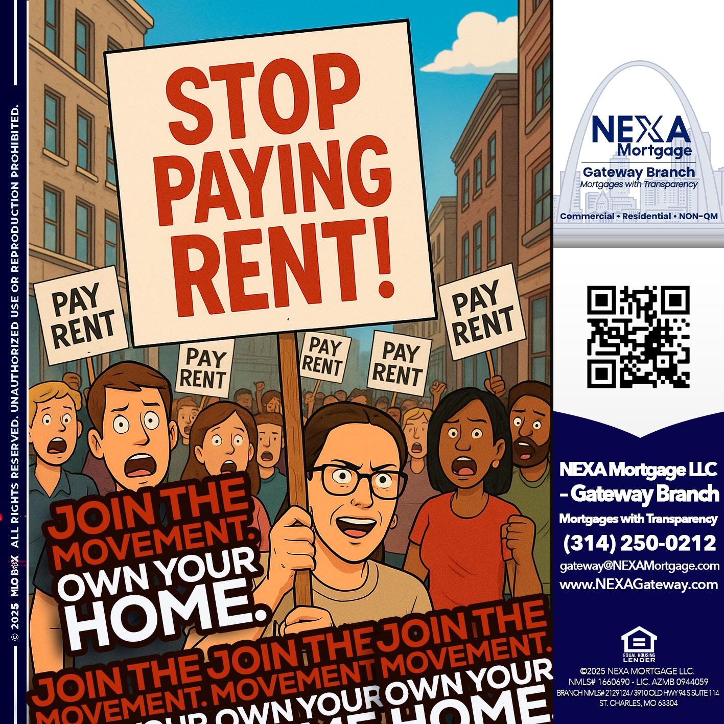 stop paying rent - Dylan J. Estes -Branch Manager